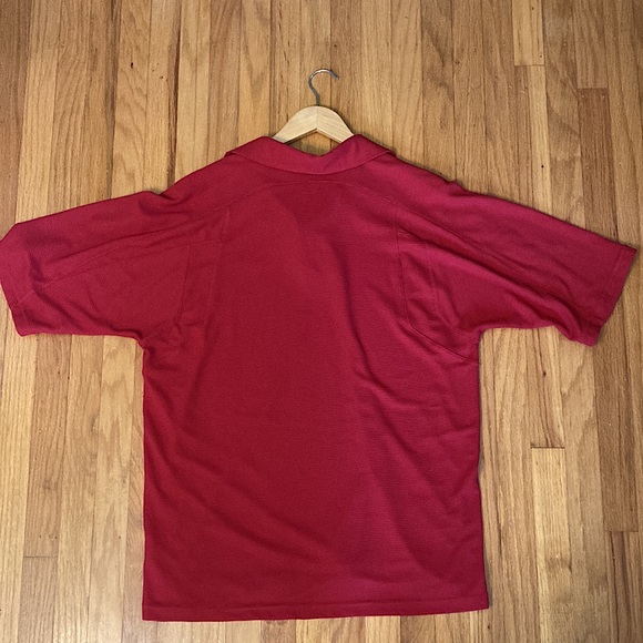 Nike Performance collared short-sleeved shirt. Size large, color red. - Picture 2 of 6